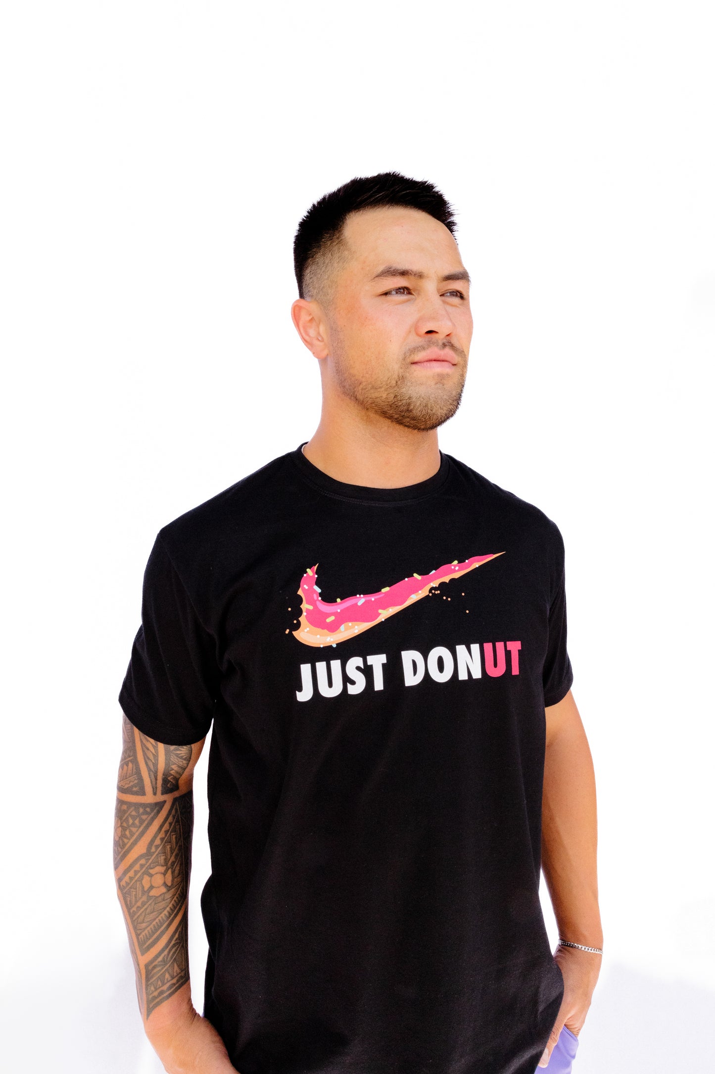 Just Donut Tee with Large Logo
